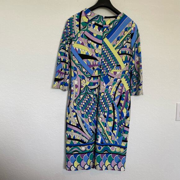 Chico’s Art Deco Ponte Dress 0.5 Small - Picture 4 of 7